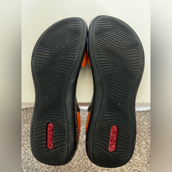 Rieker Womens Round Toe Coral Slingback Sandals Size US 7.5 EUR 38 - Picture 8 of 11